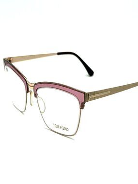 NEW TOM FORD TF 5392 071 Bordeaux/Gold Women Eyeglasses 54mm 18 135